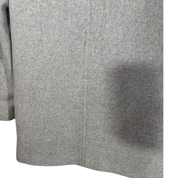 J Crew Vail Parka Womens Jacket Wool Faux Fur Trim Hood Coat Gray Size 4 - Picture 6 of 10